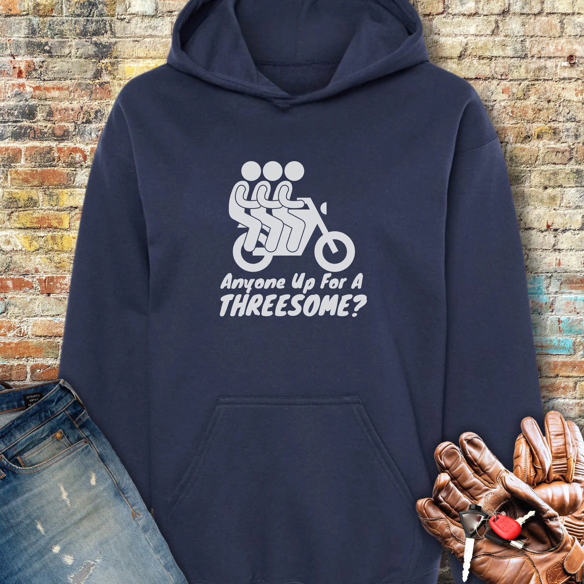 Threesome Hoodie - Navy