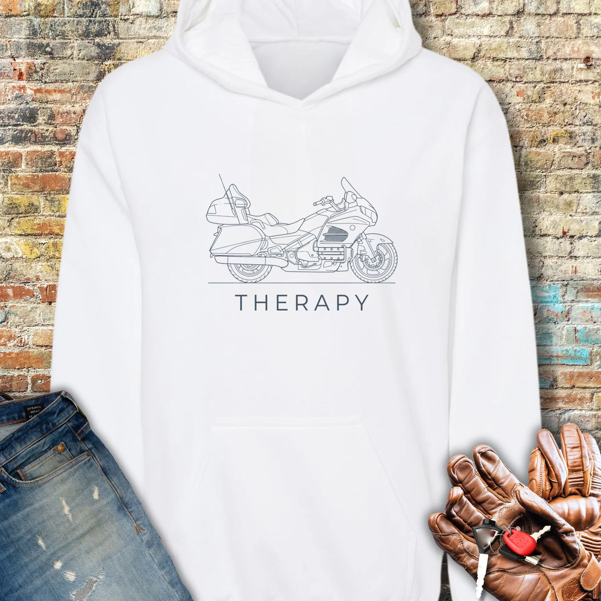 Tourer Therapy Hoodie - White