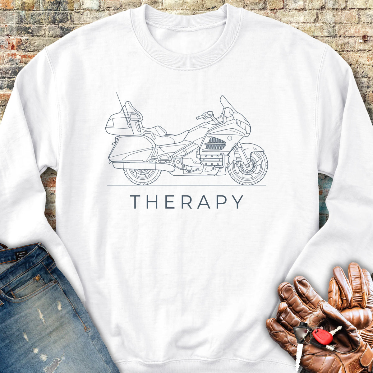 Tourer Therapy Sweatshirt - White