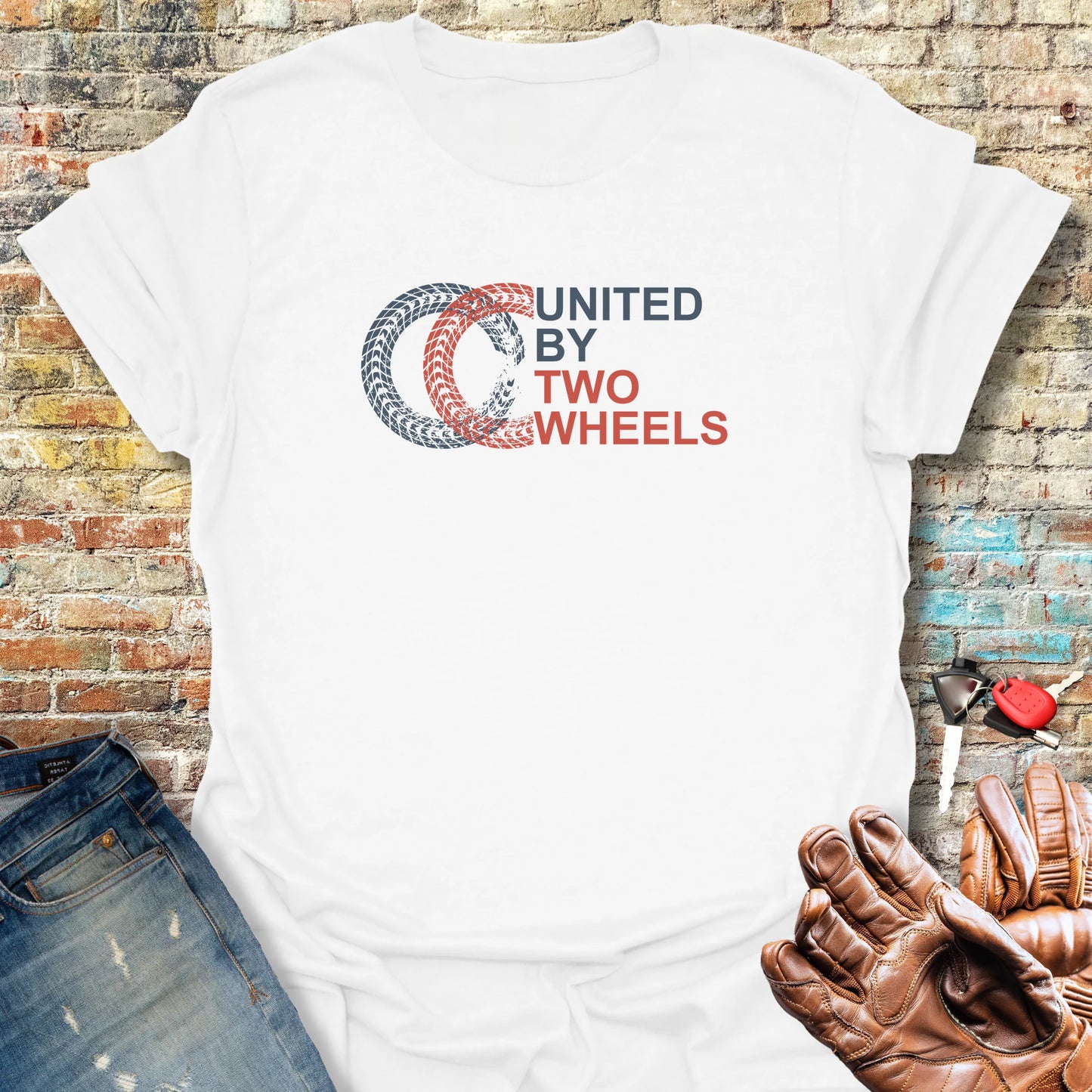 Two Wheels T-Shirt - White