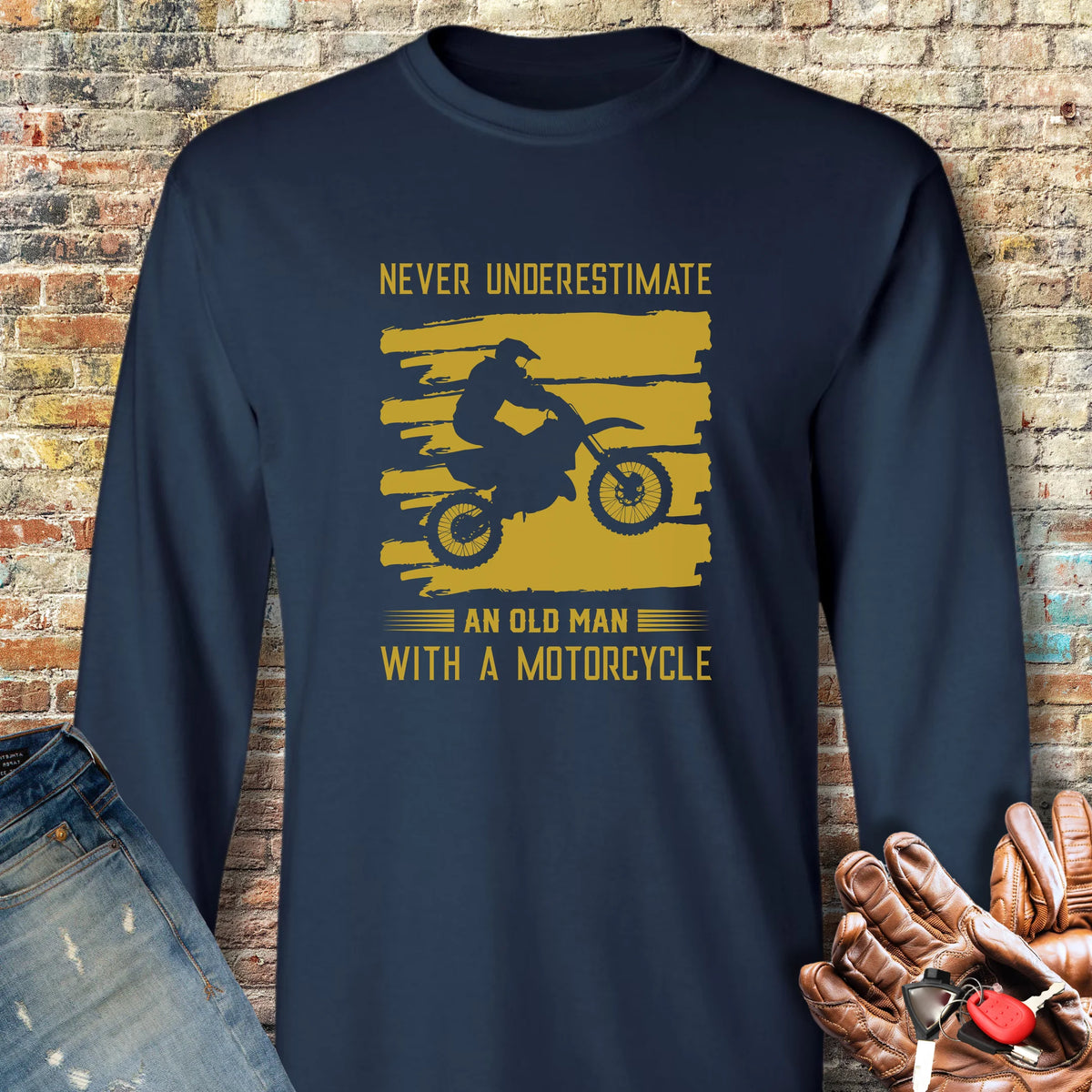Underestimate Long Sleeve T-Shirt - Navy