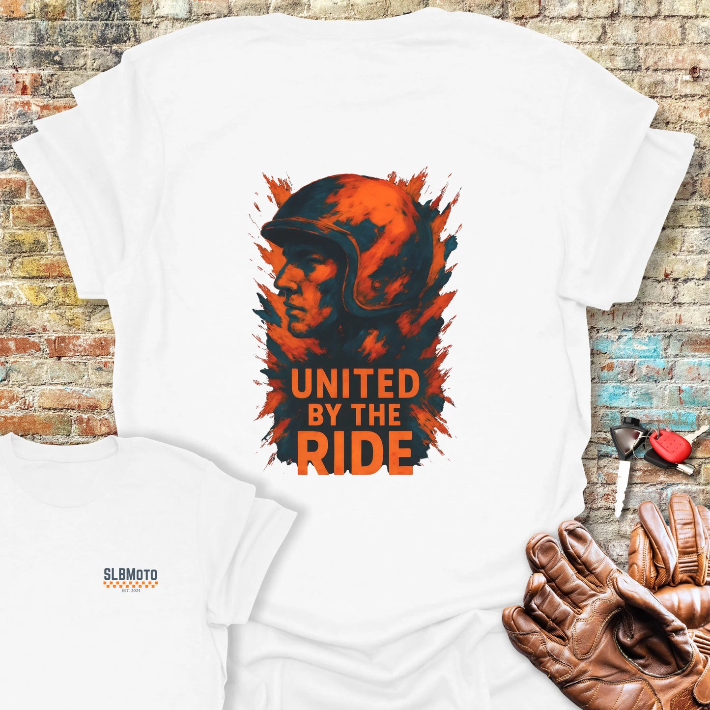 United Splash Back Print T-Shirt - White