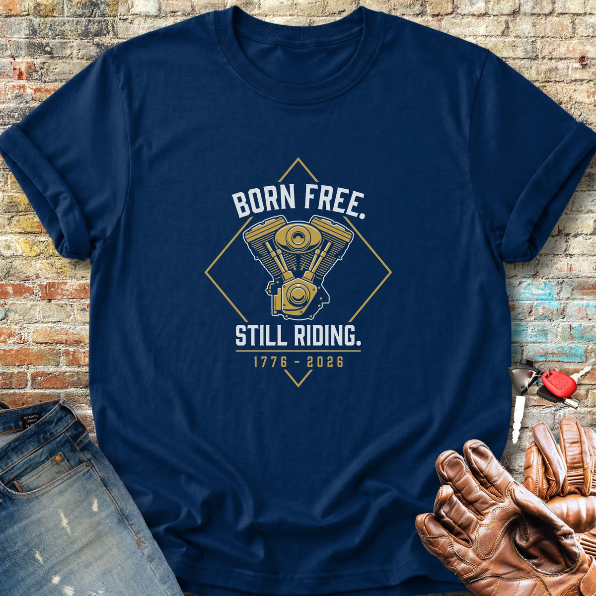 V-Twin 250th Classic T-Shirt - Navy
