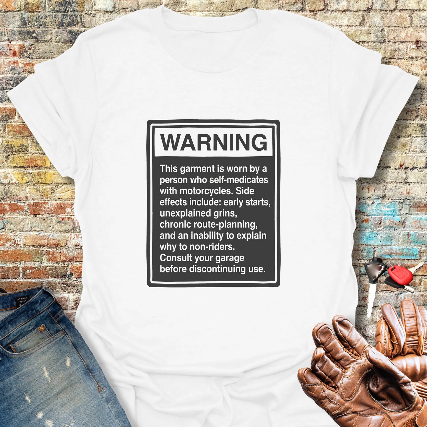 Warning Label T-Shirt - White