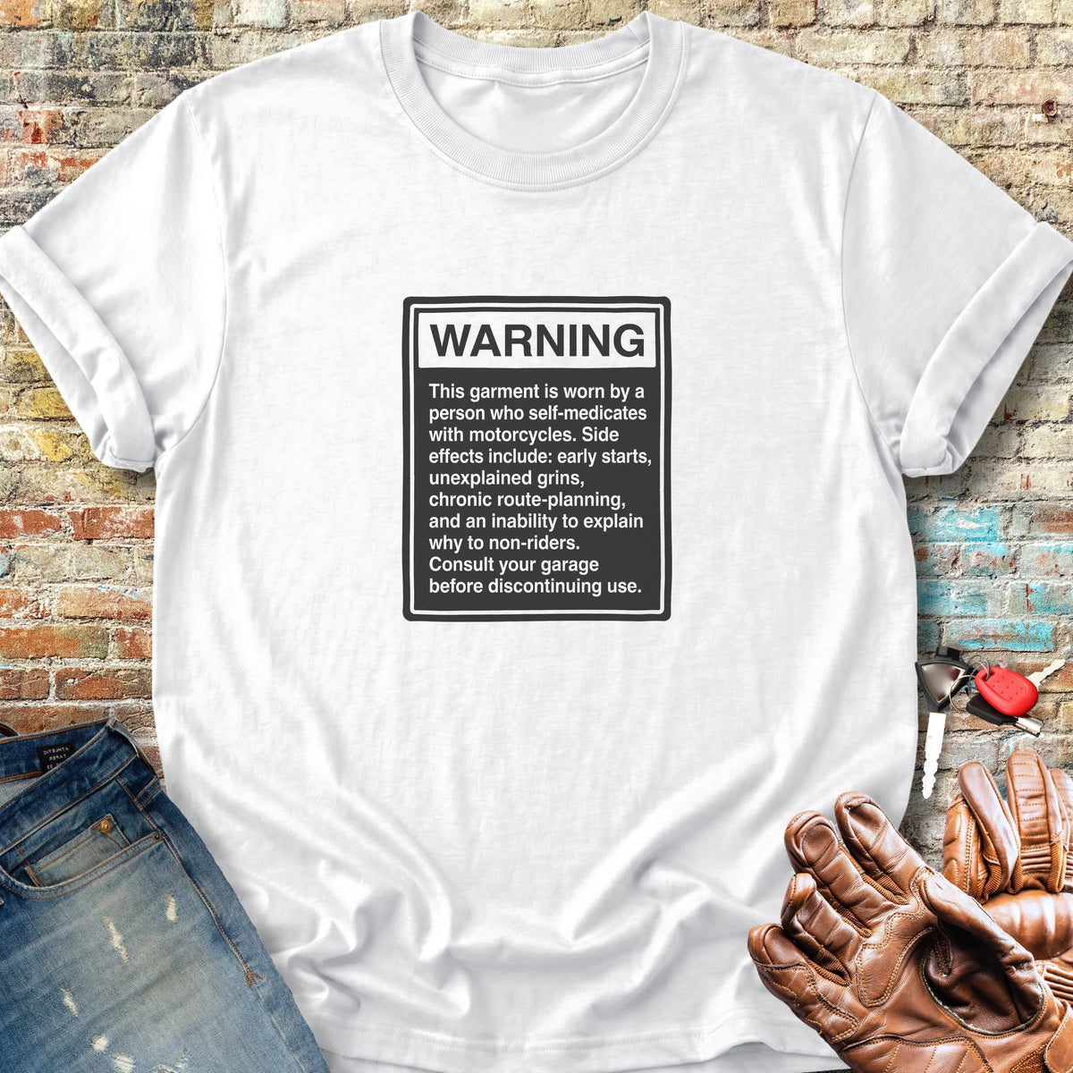 Warning Label Classic T-Shirt - White
