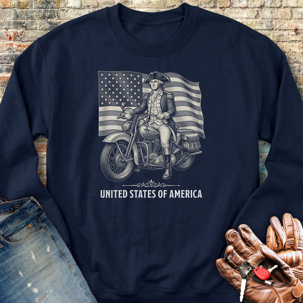 Washington Flag 250 Sweatshirt - Navy