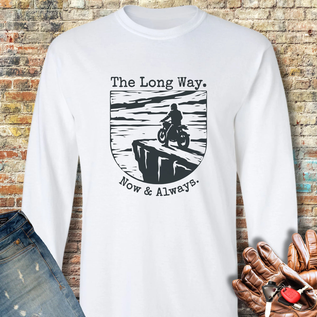 Which Way Long Sleeve T-Shirt - White