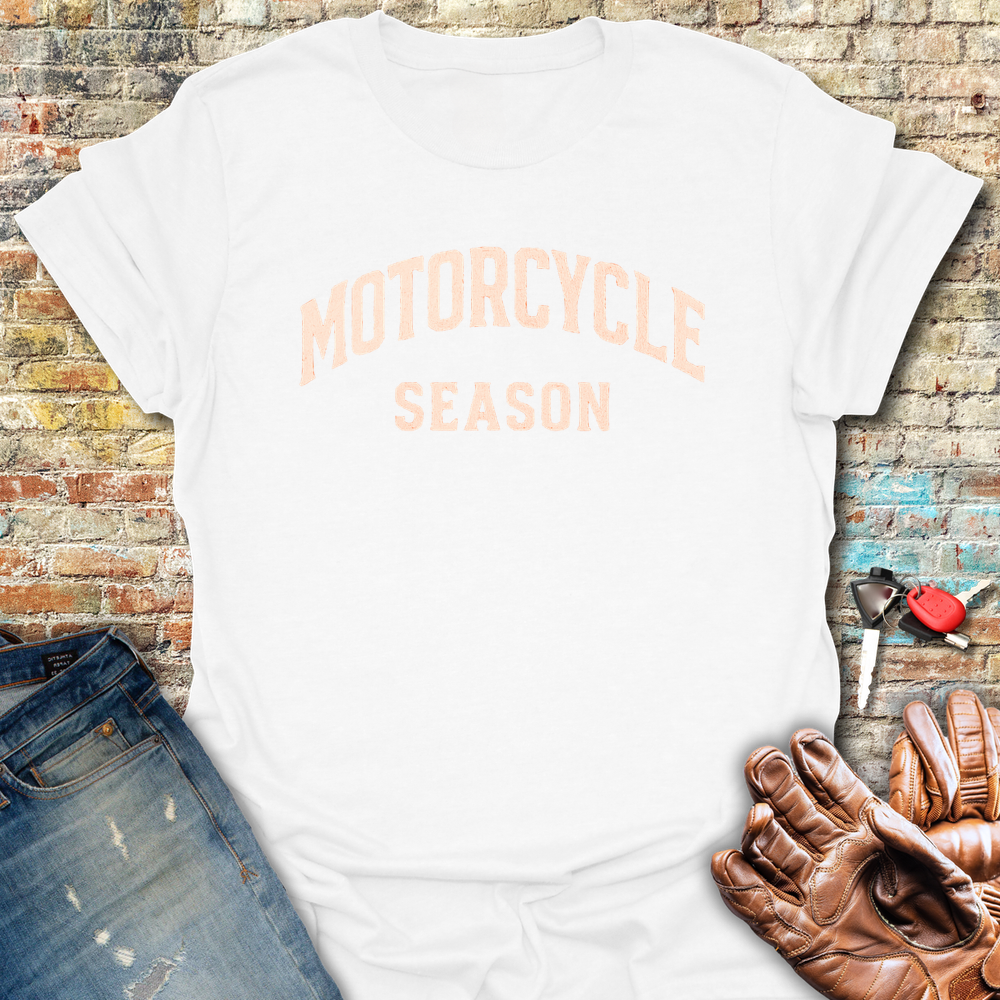 Motorcycle Season T-Shirt - White
