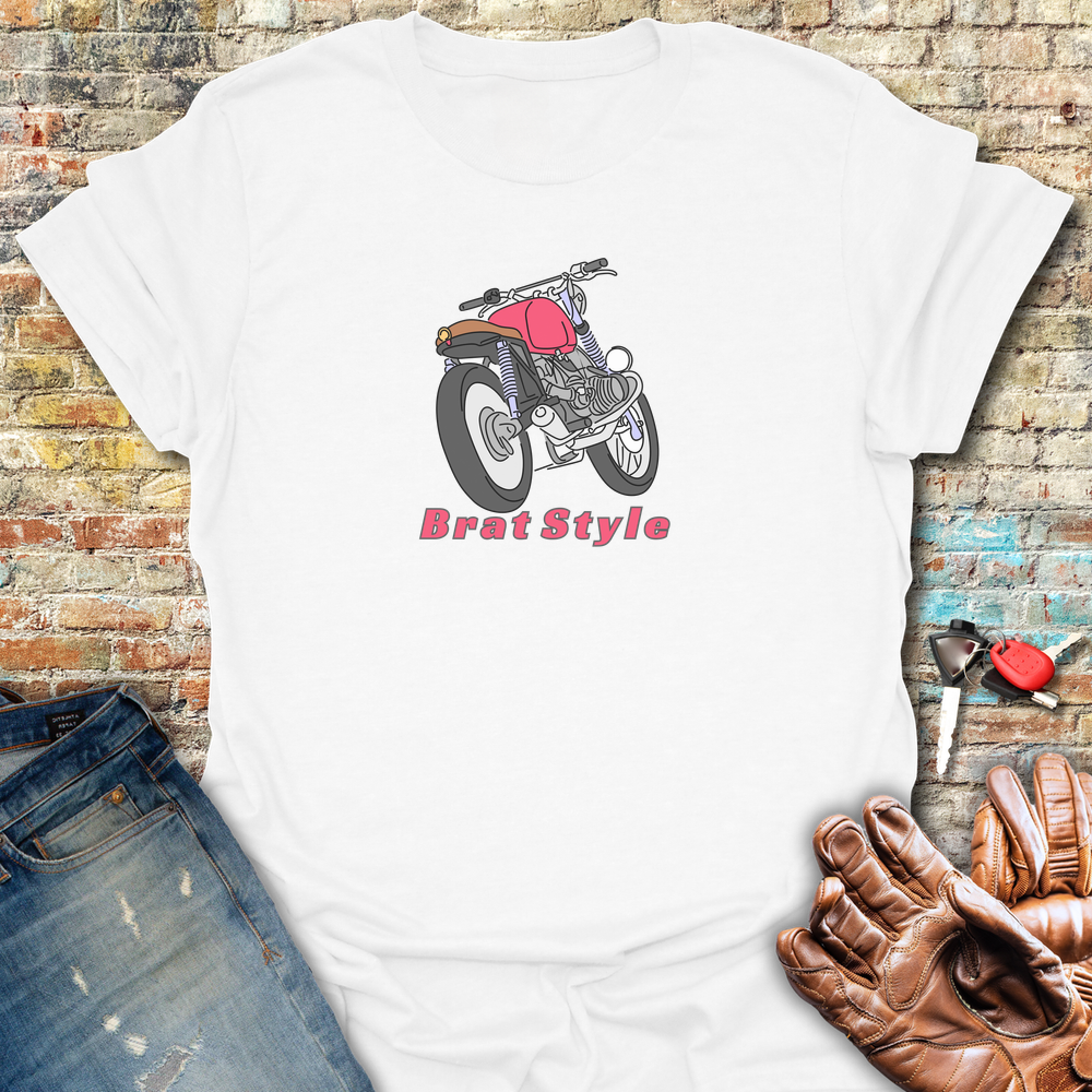 Brat Style Colour T-Shirt - White