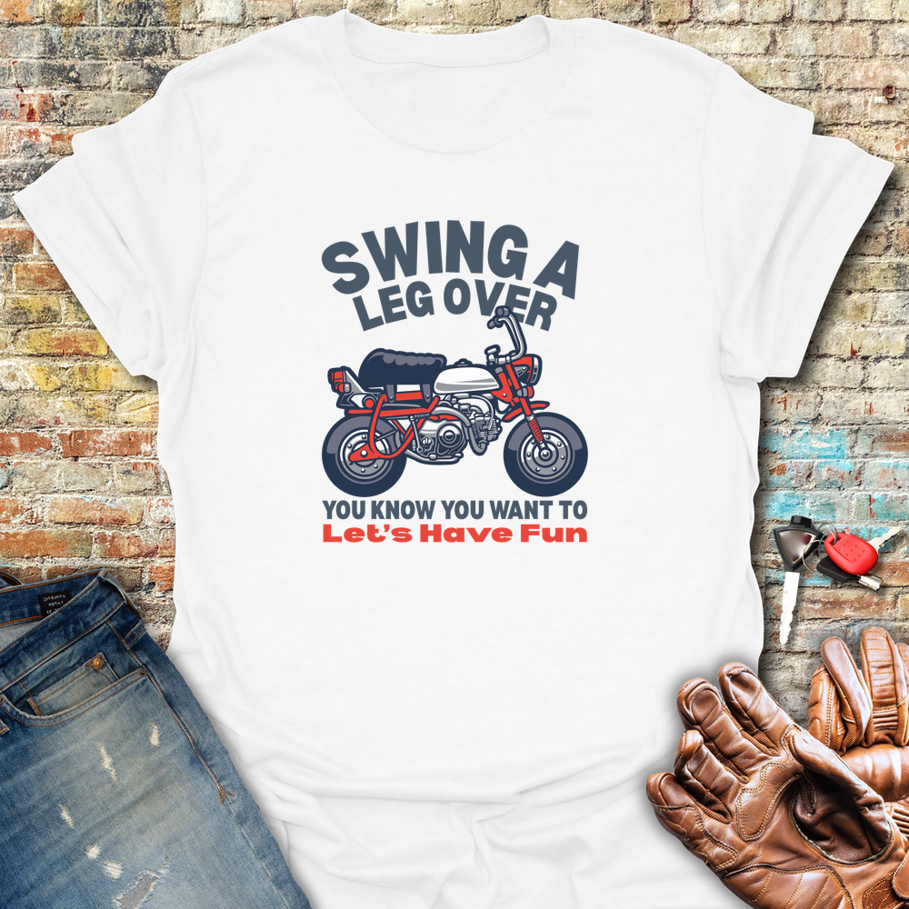 Leg Over T-Shirt - White