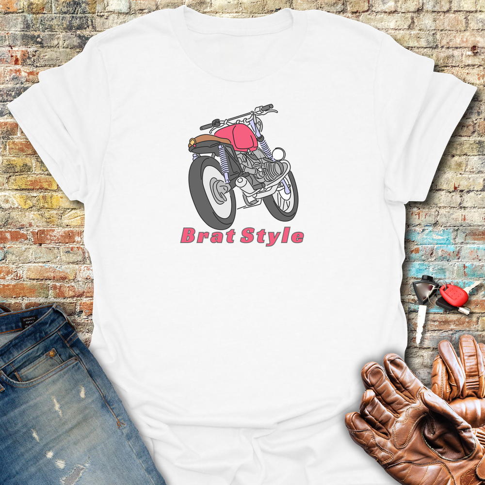 Brat Style Colour T-Shirt - White