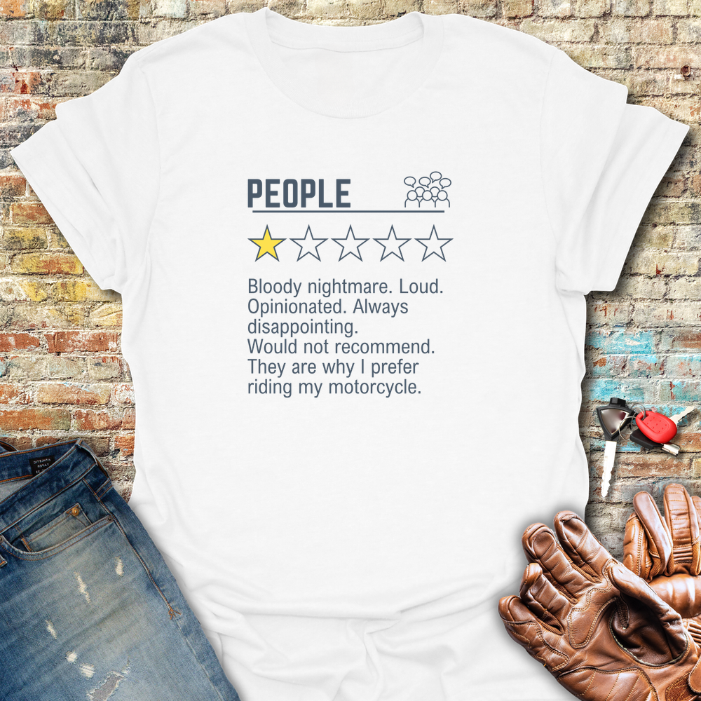 People Review T-Shirt - White