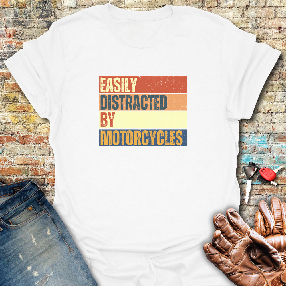 Distracted Block T-Shirt - White
