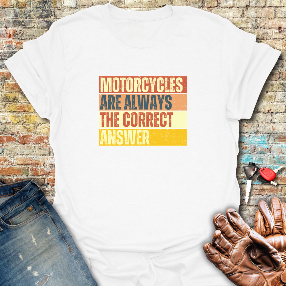 Correct Answer Block T-Shirt - White