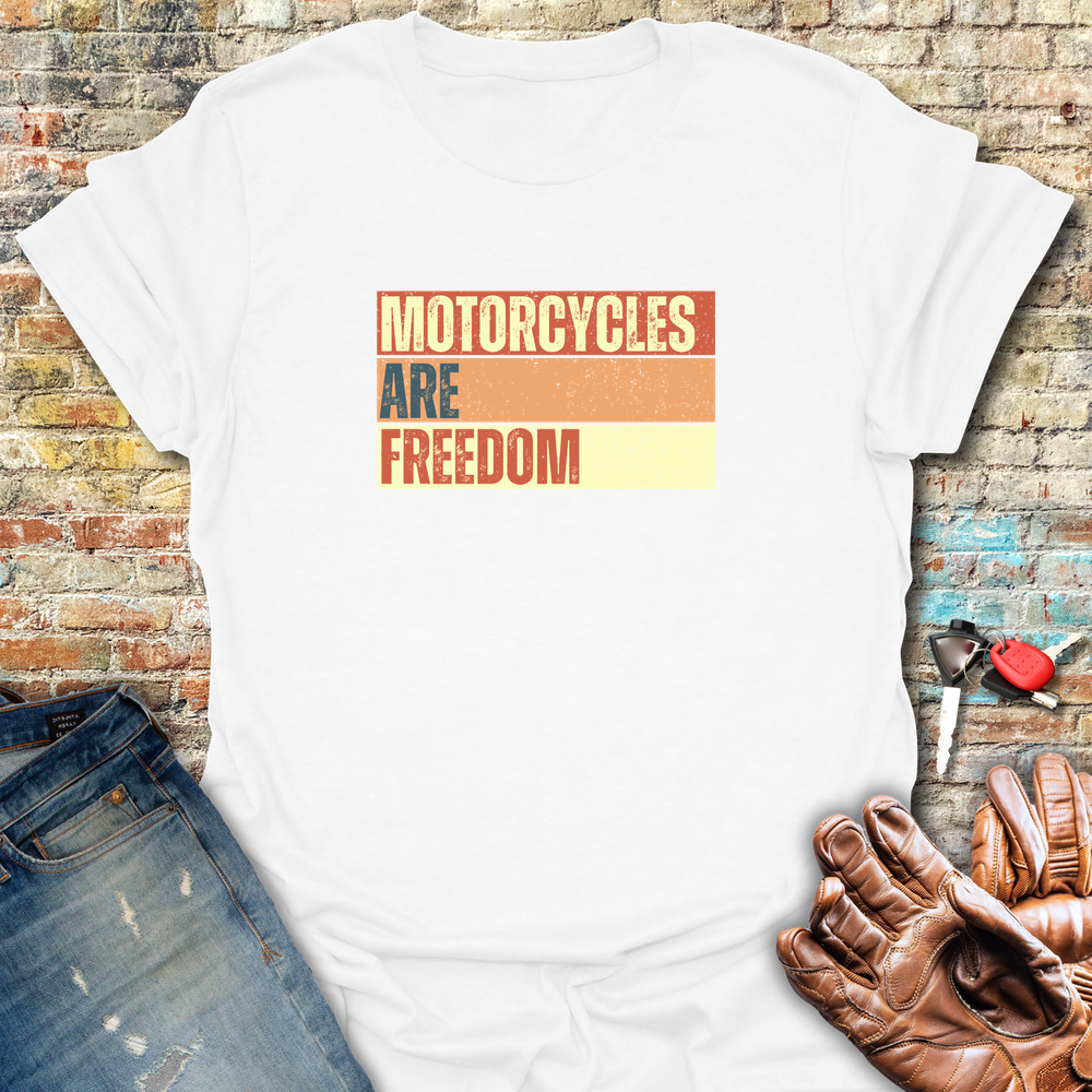 Freedom Block T-Shirt - White