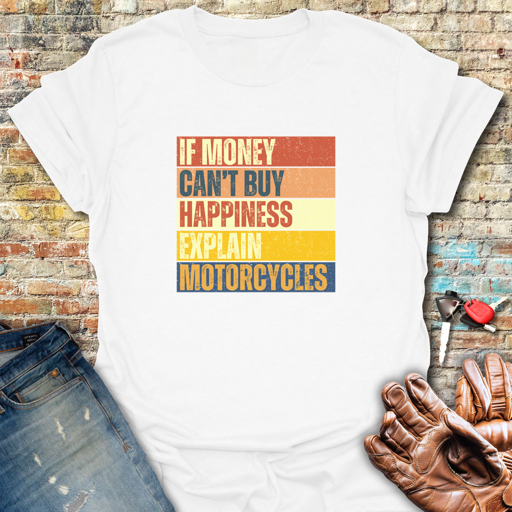 Happiness Block T-Shirt - White