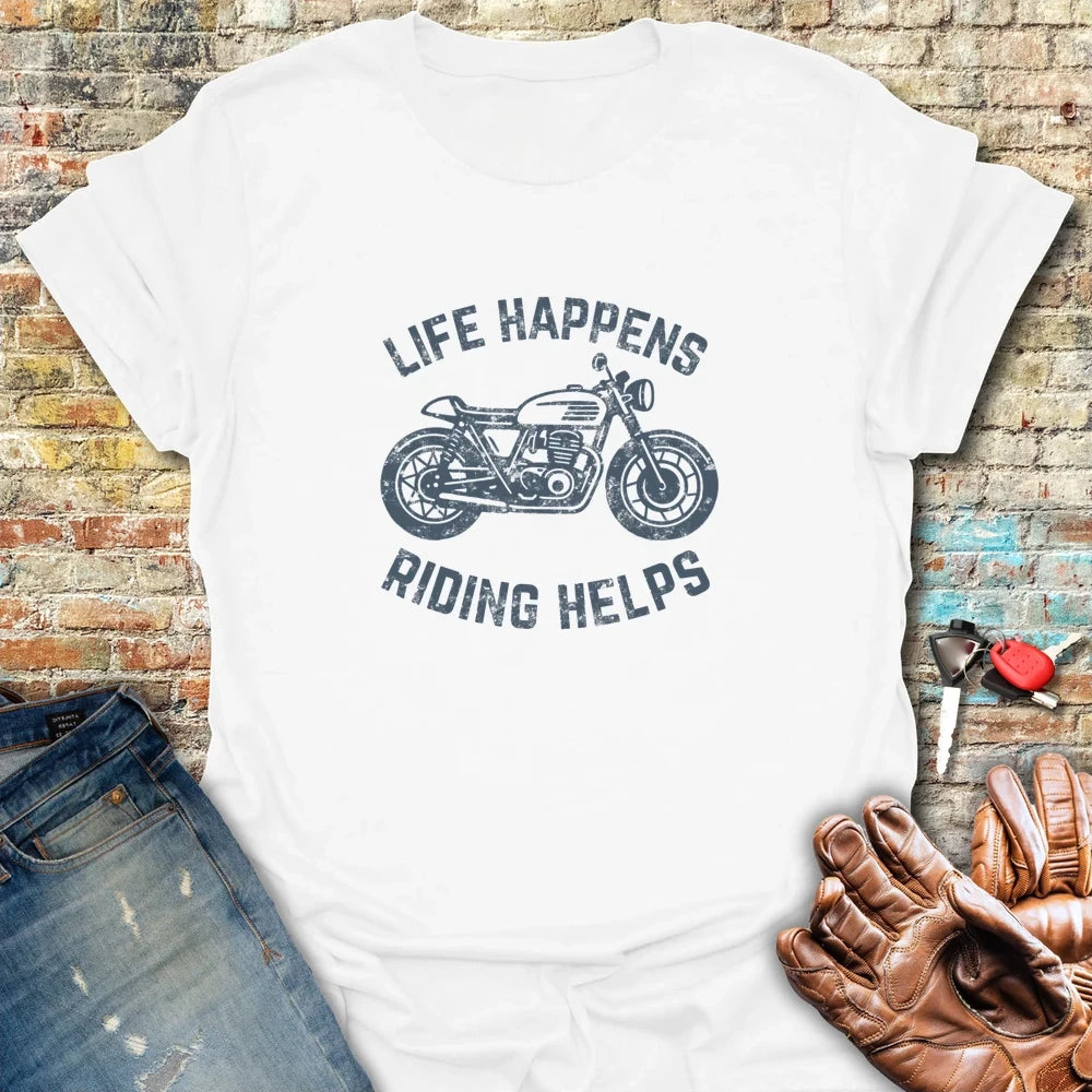 Life Happens T-Shirt - White
