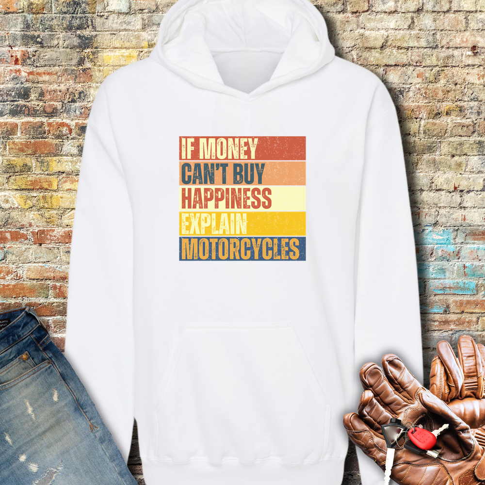 Happiness Block Hoodie - White