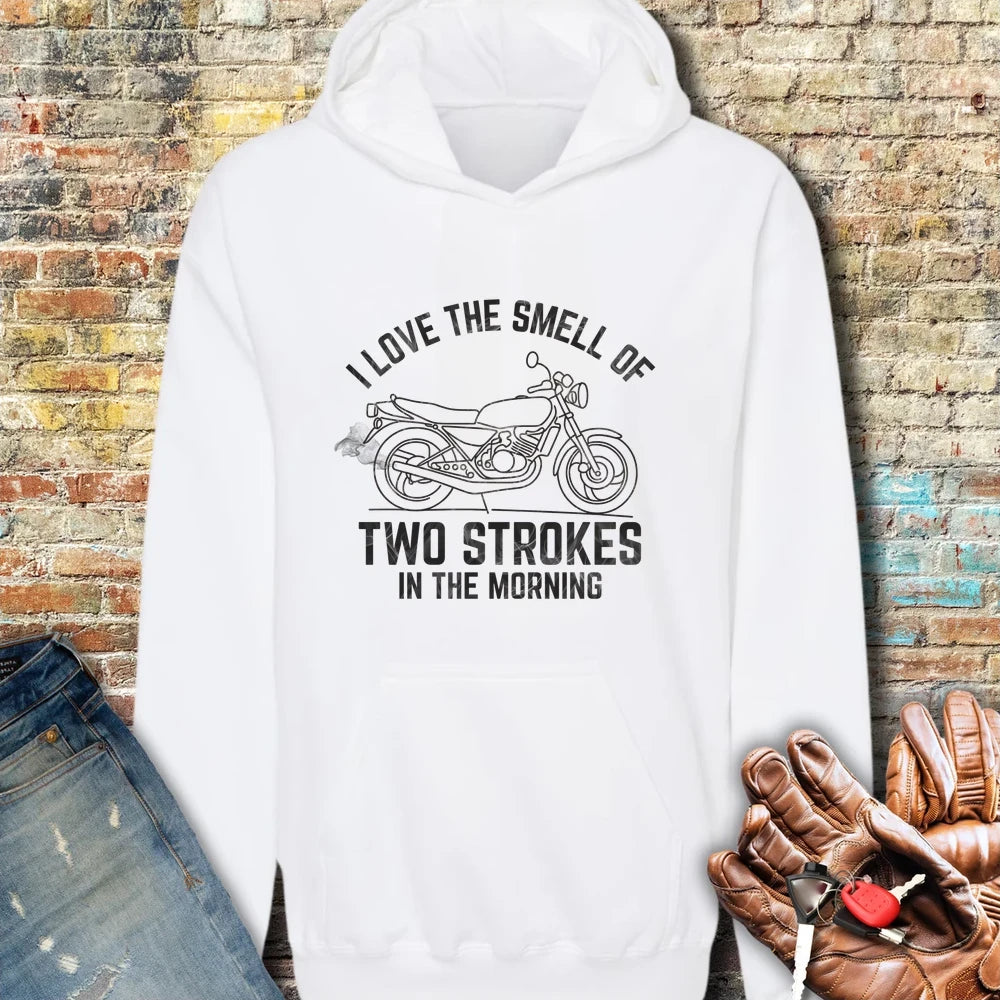 Two Strokes Hoodie - White