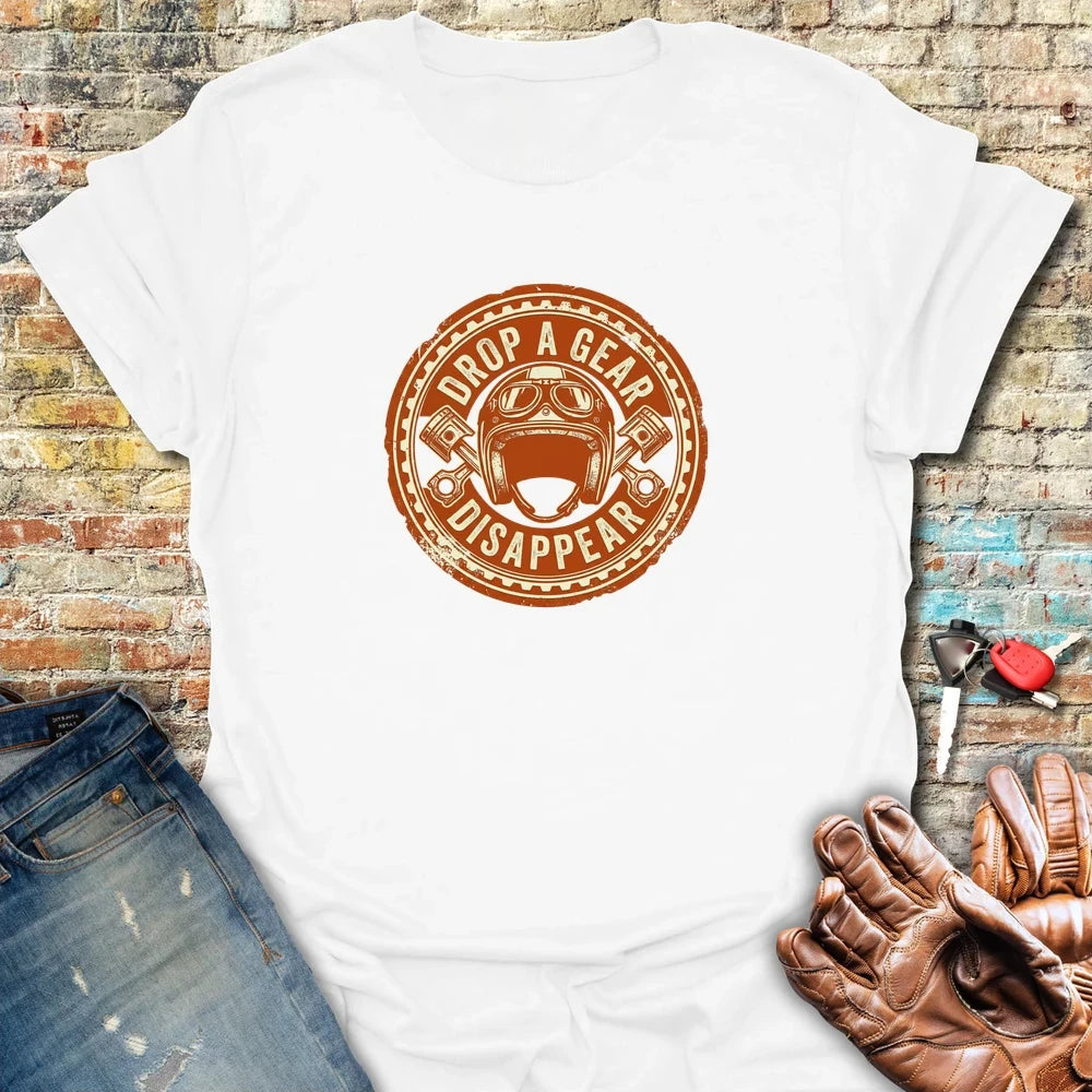 Drop A Gear T-Shirt - White