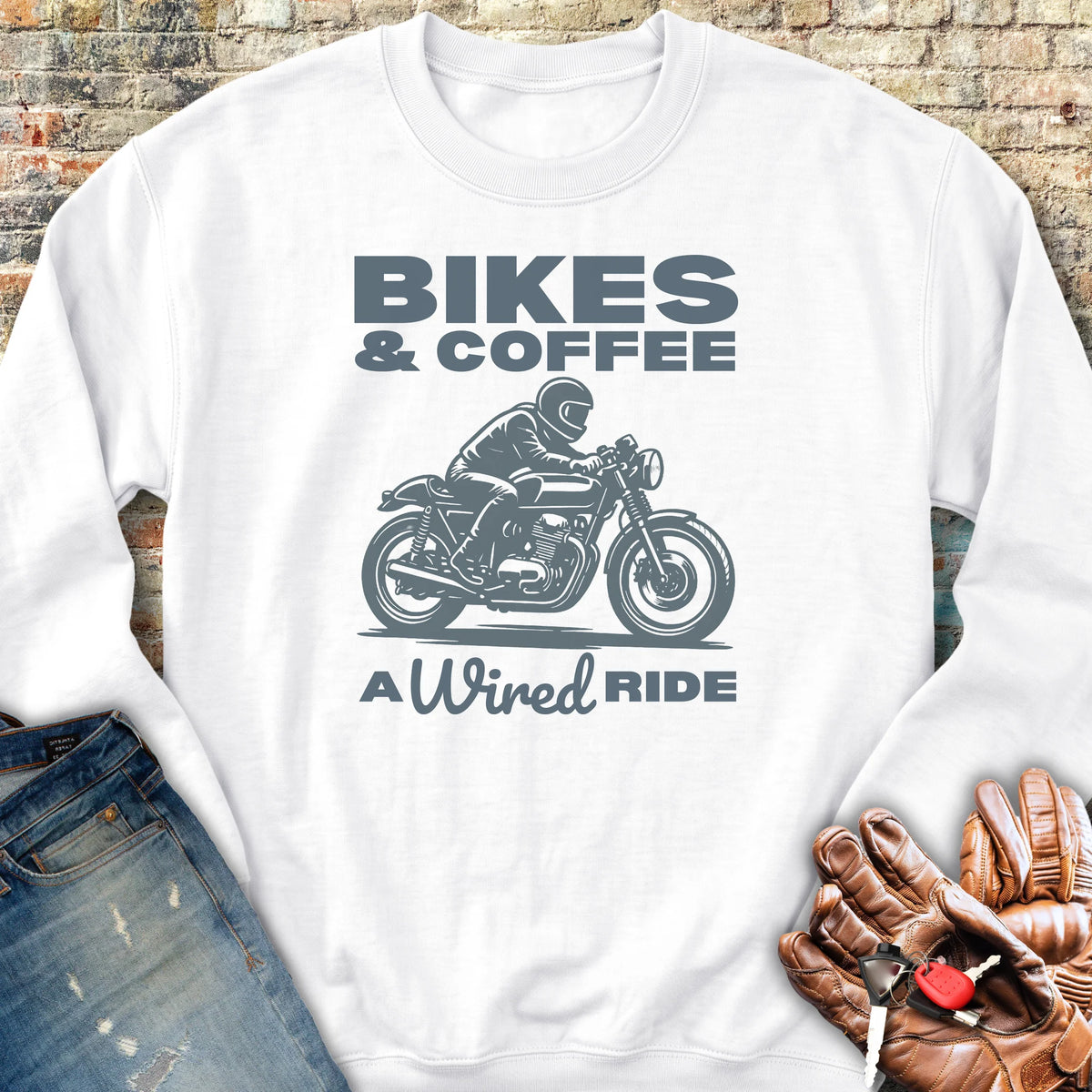 Wired Ride Sweatshirt - White