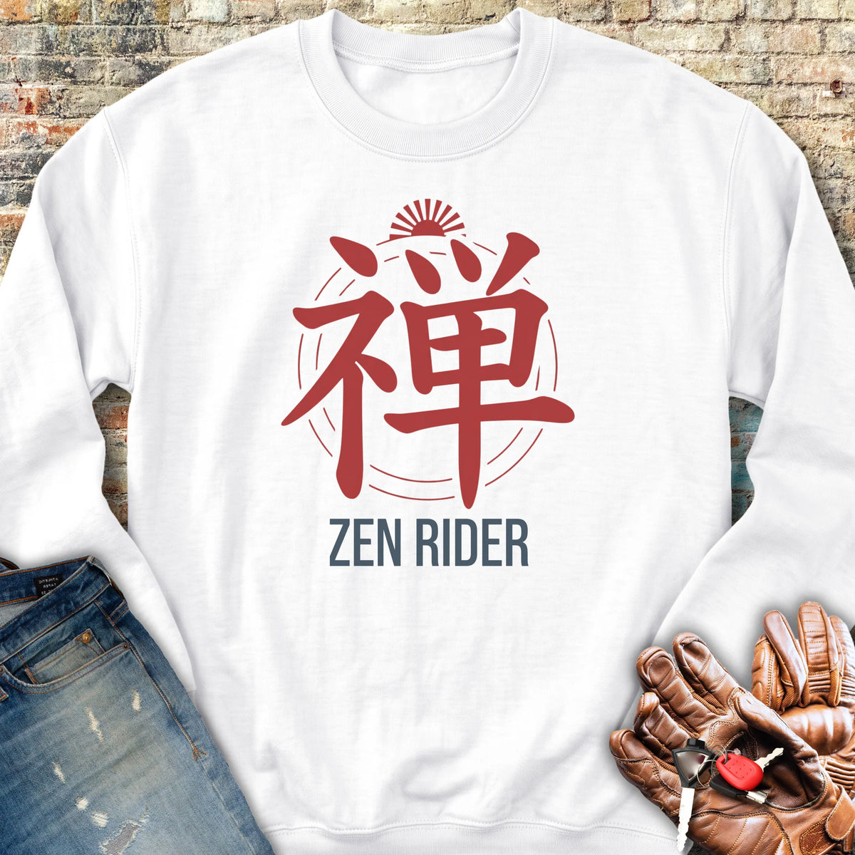 Zen Rider Sweatshirt - White