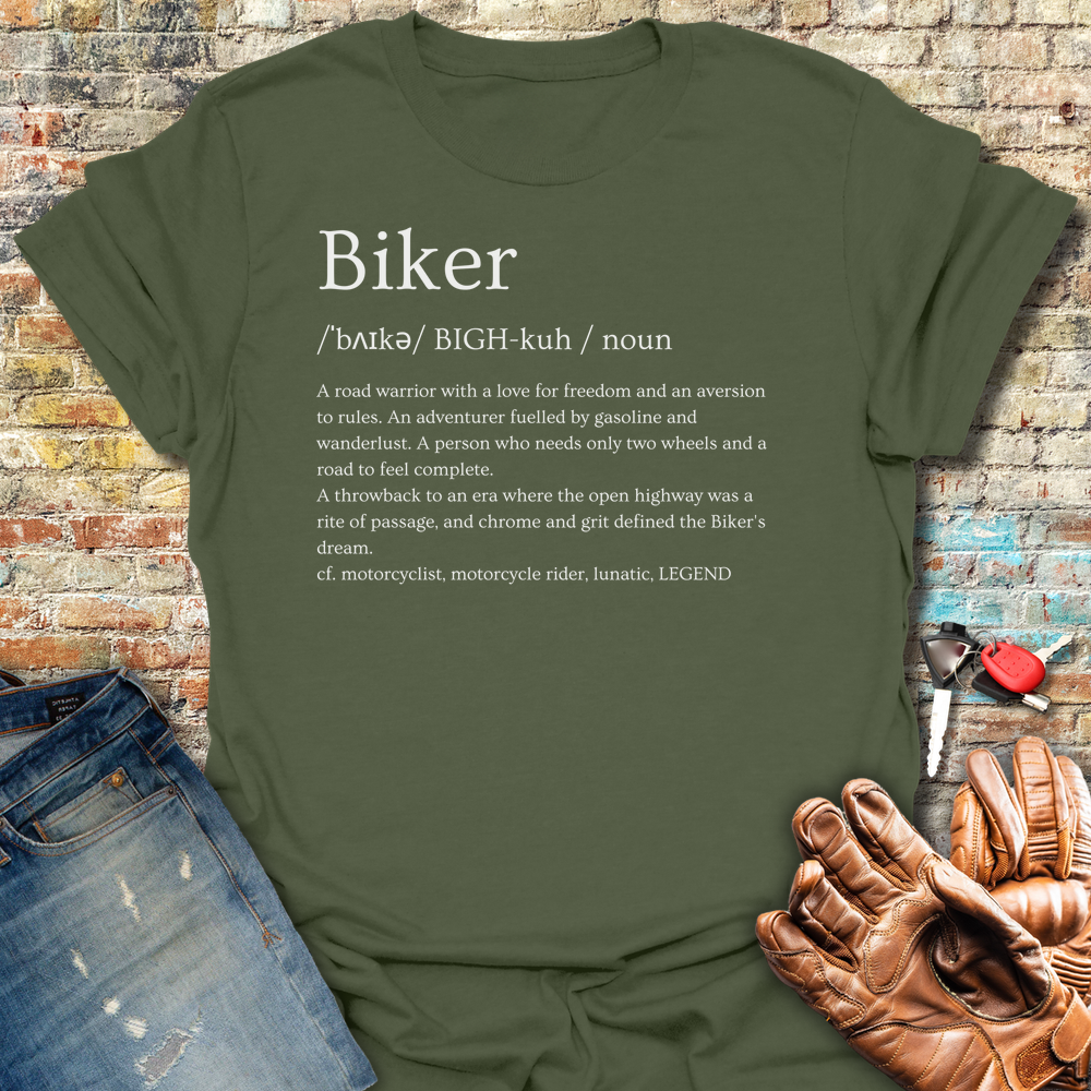Biker Dictionary T-Shirt
