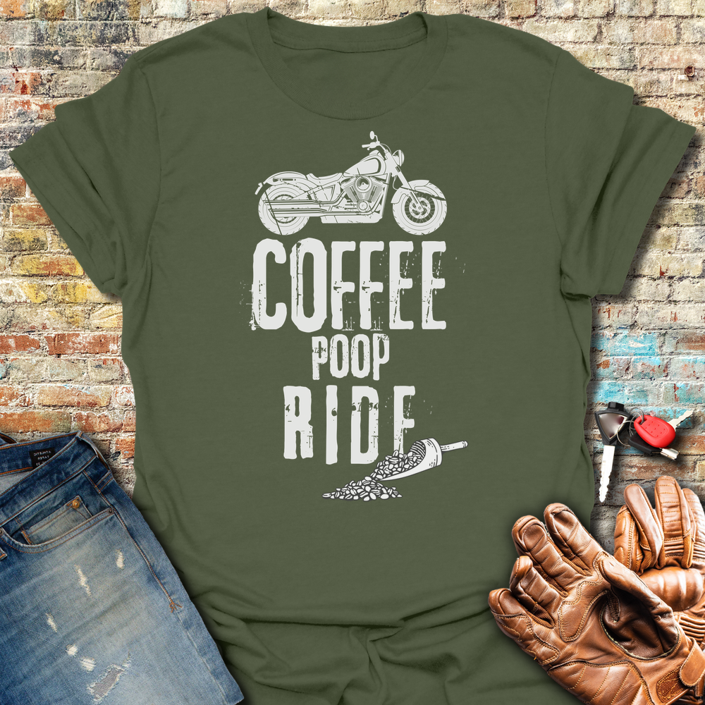 Coffee Poop Ride T-Shirt