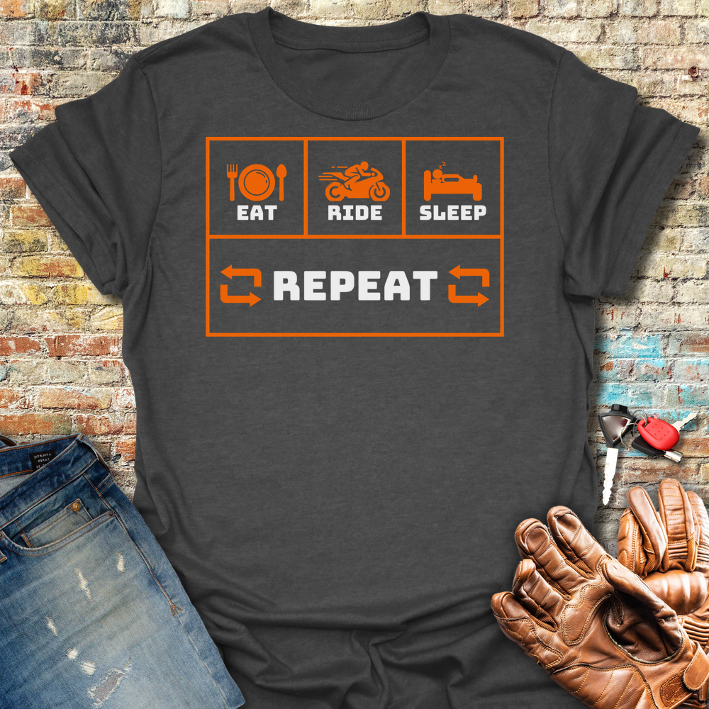Eat Sleep Ride Repeat T-Shirt