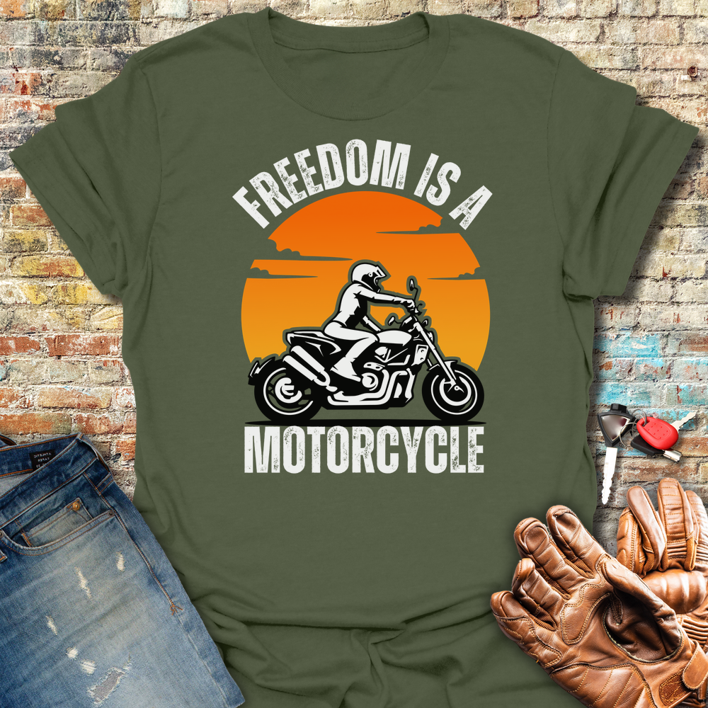 Freedom Is A Motorcycle (FTR) T-Shirt