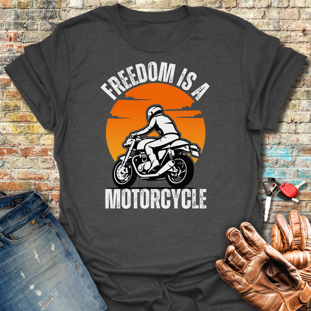 Freedom Is A Motorcycle (Thruxton) T-Shirt