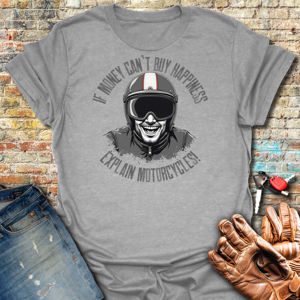 Motorcycle Happiness (Male) T-Shirt
