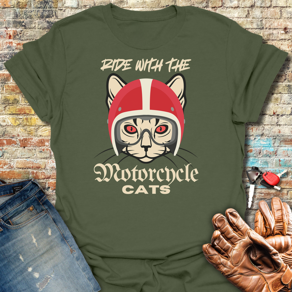 Motorcycle Cats T-Shirt