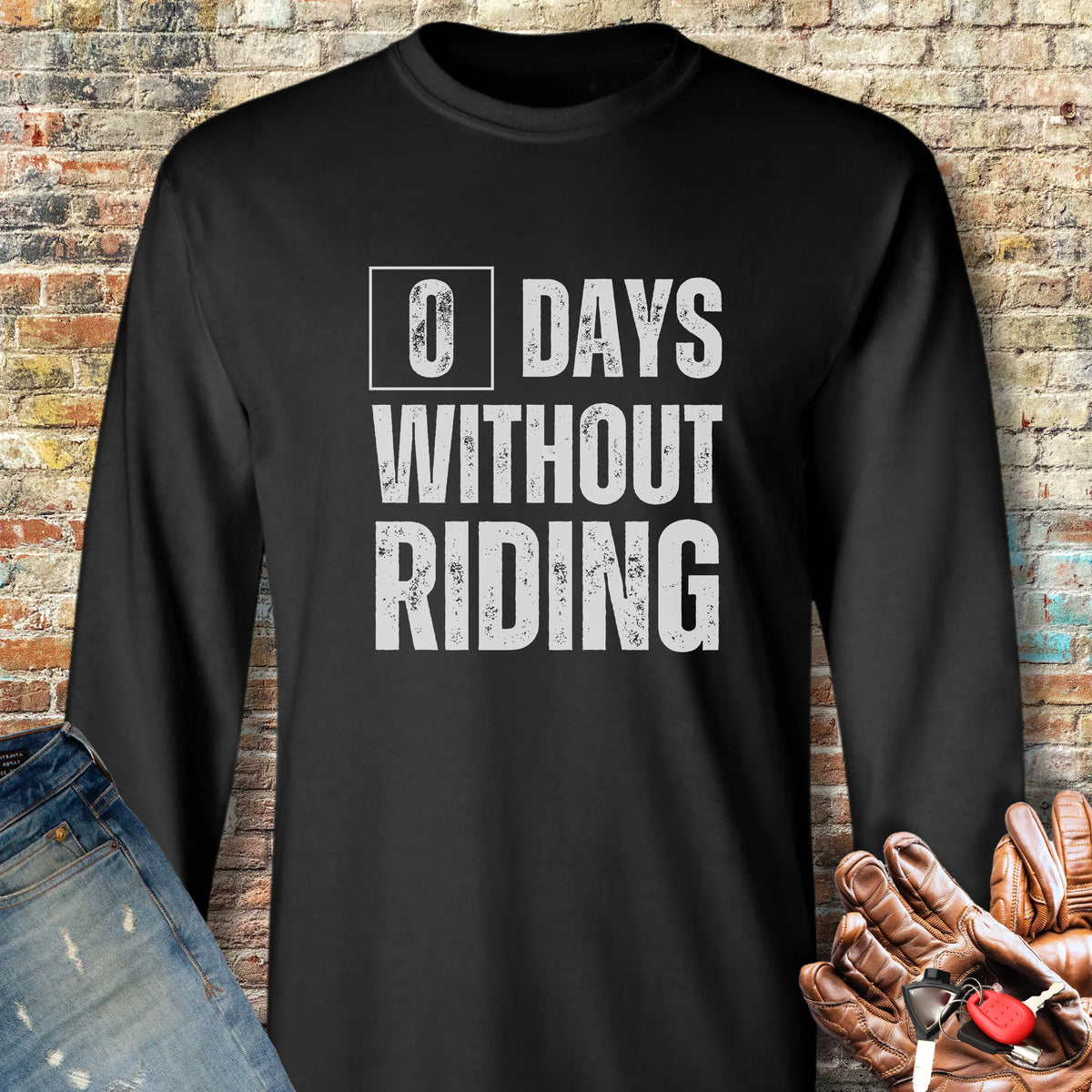 0 Days Long Sleeve T-Shirt - Black