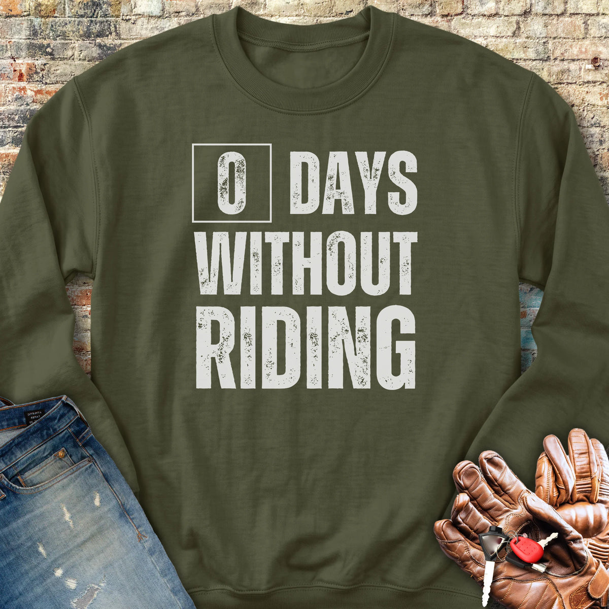 0 Days Sweatshirt - Military Green