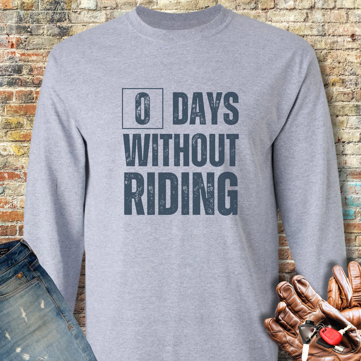 0 Days Long Sleeve T-Shirt - Sport Grey