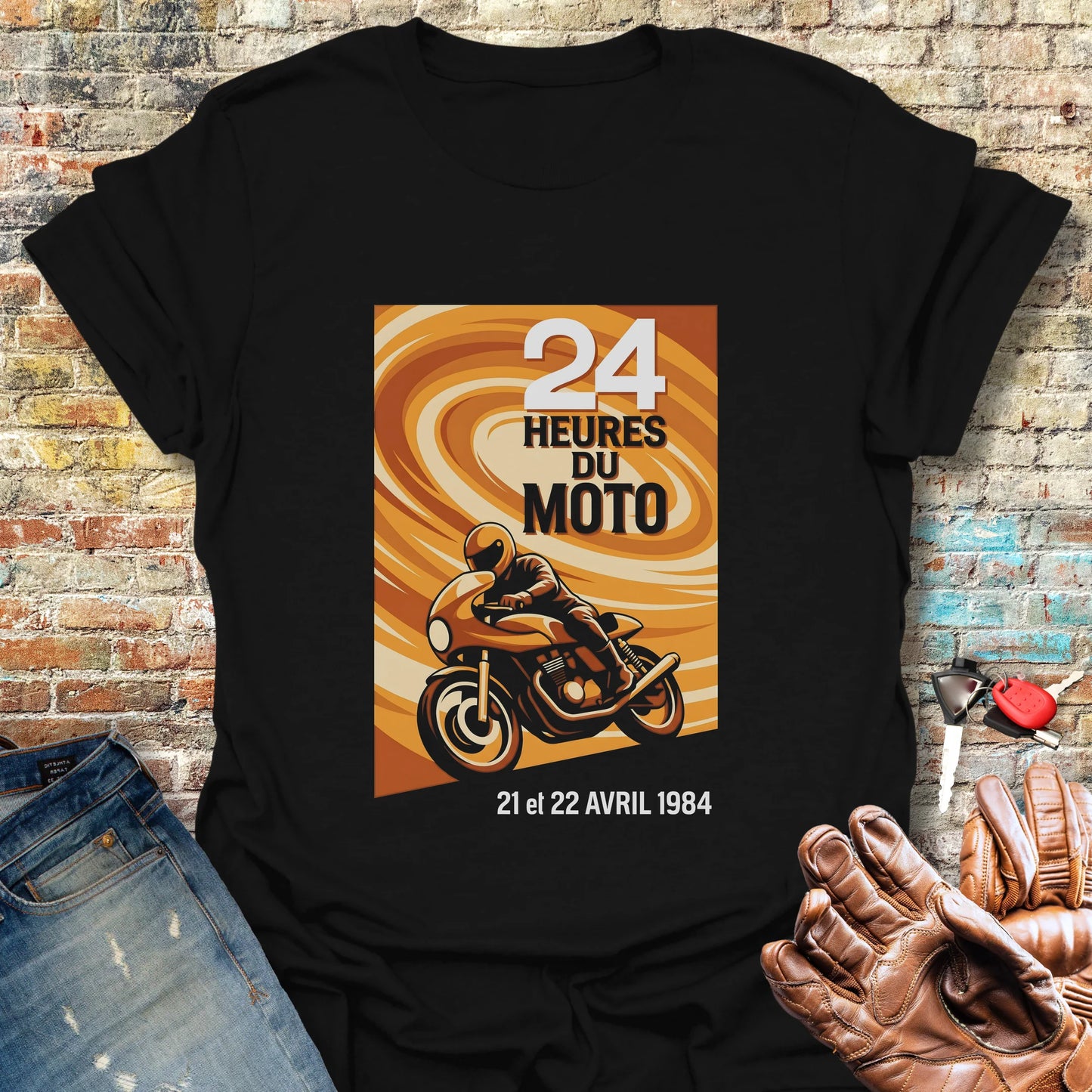 24 Heures T-Shirt - Black