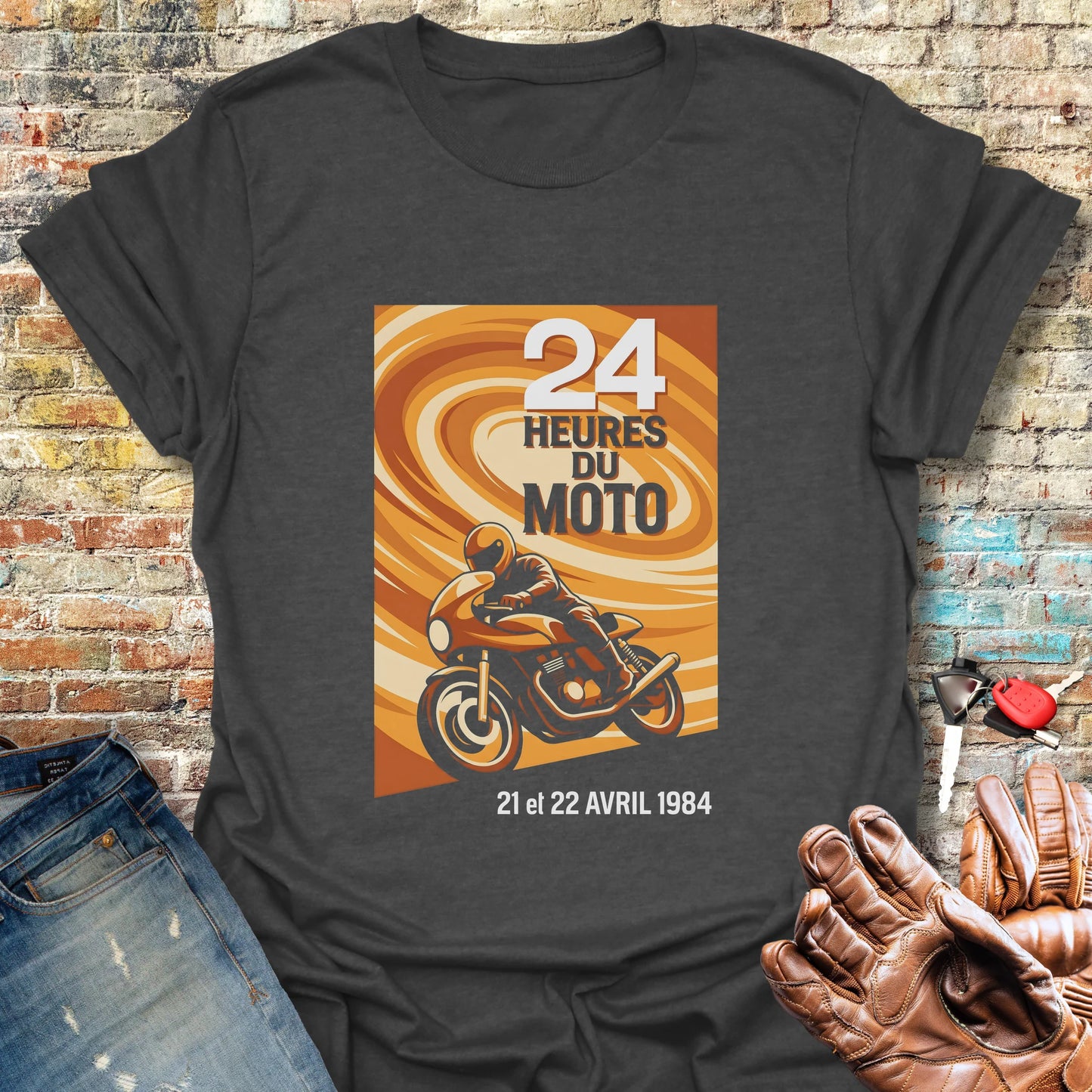 24 Heures T-Shirt - Dark Heather