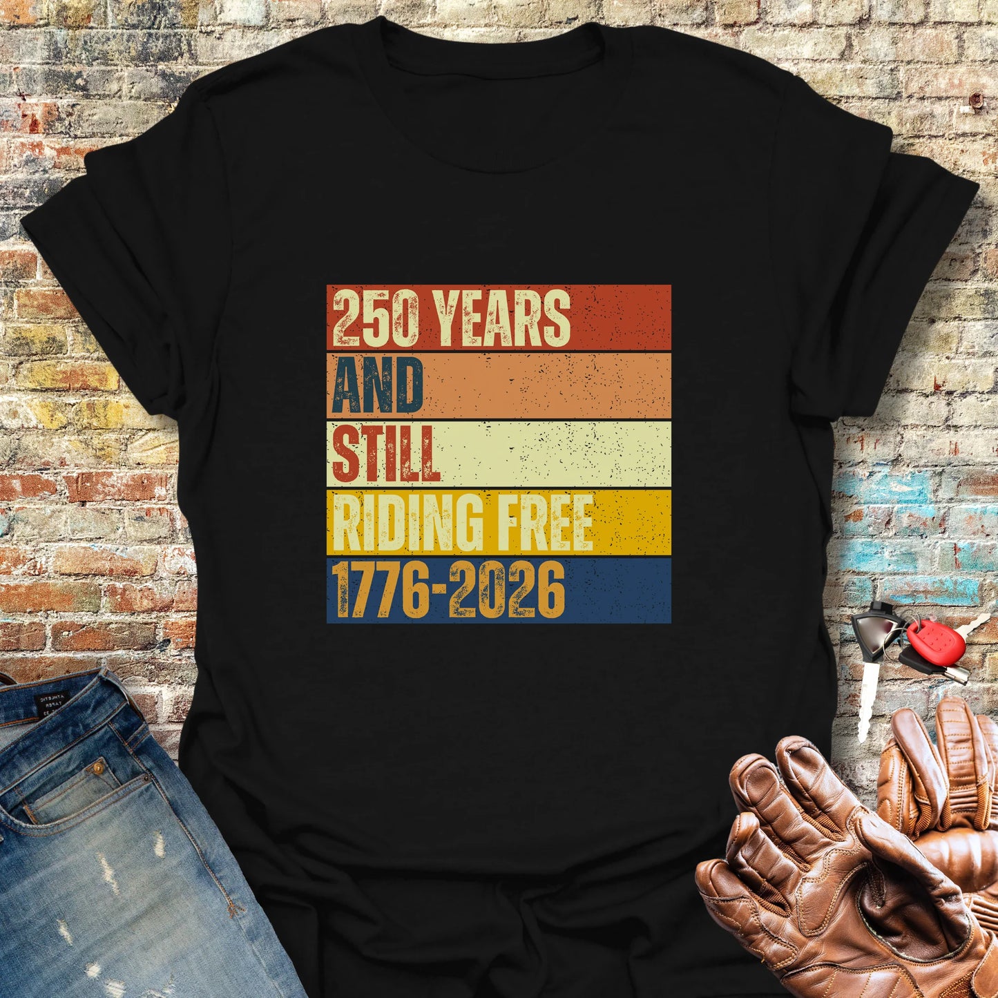 250 Years Block T-Shirt - Black