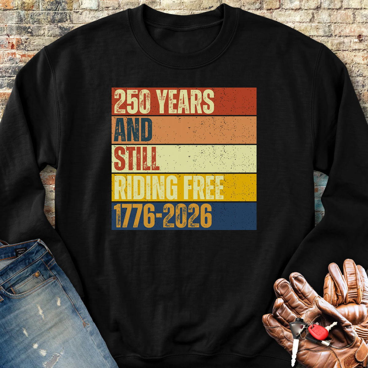 250 Years Block Sweatshirt - Black