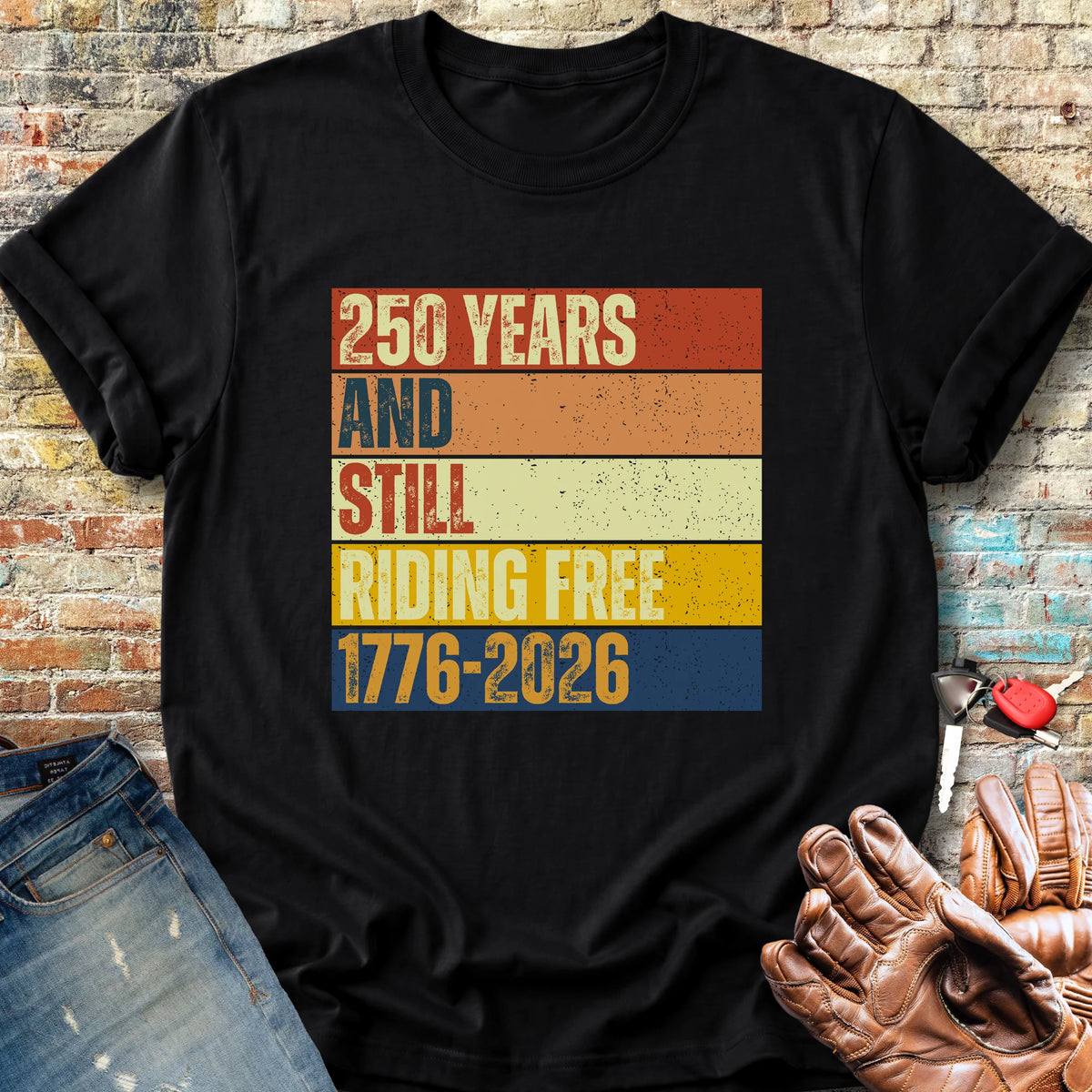 250 Years Block Classic T-Shirt - Black