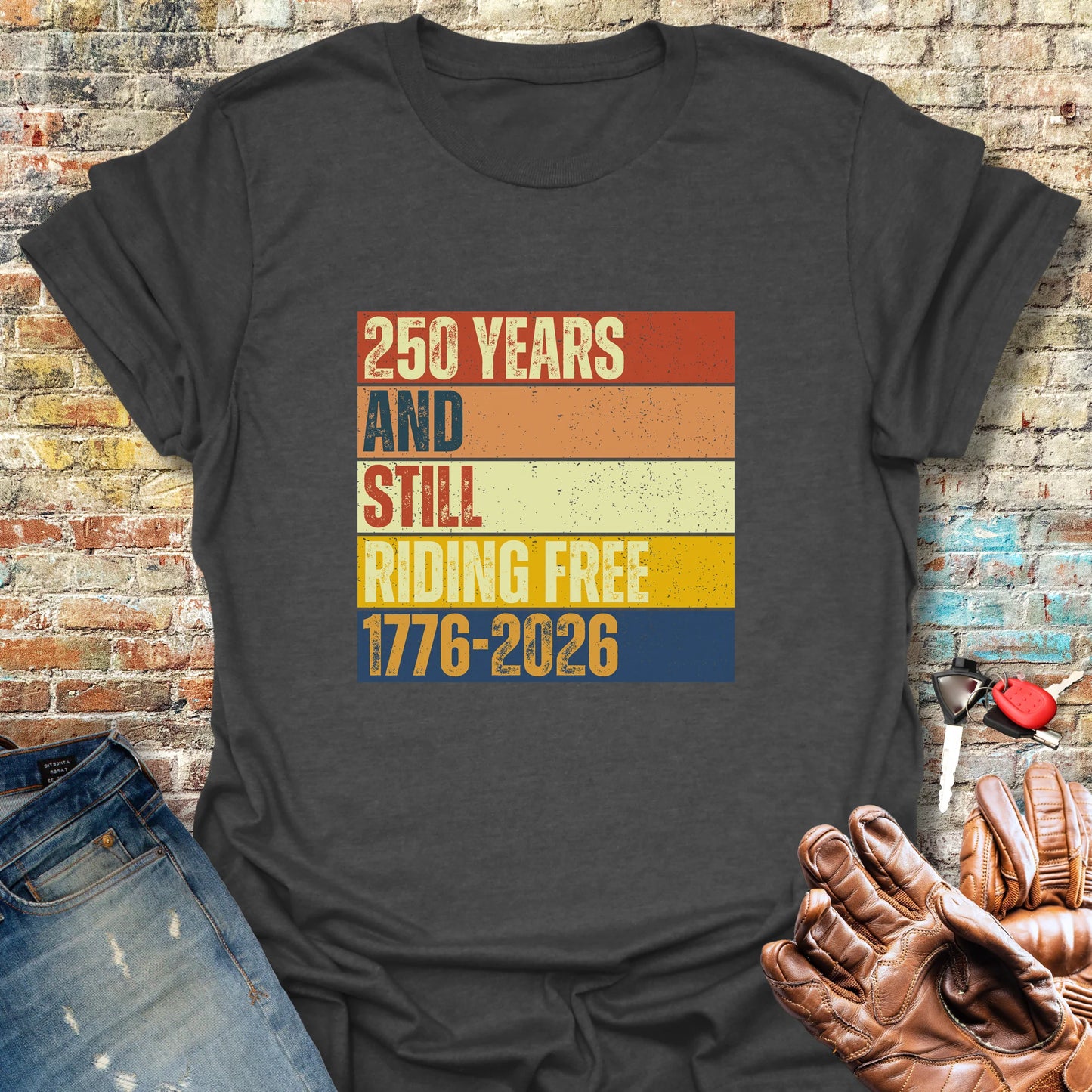 250 Years Block T-Shirt - Dark Heather