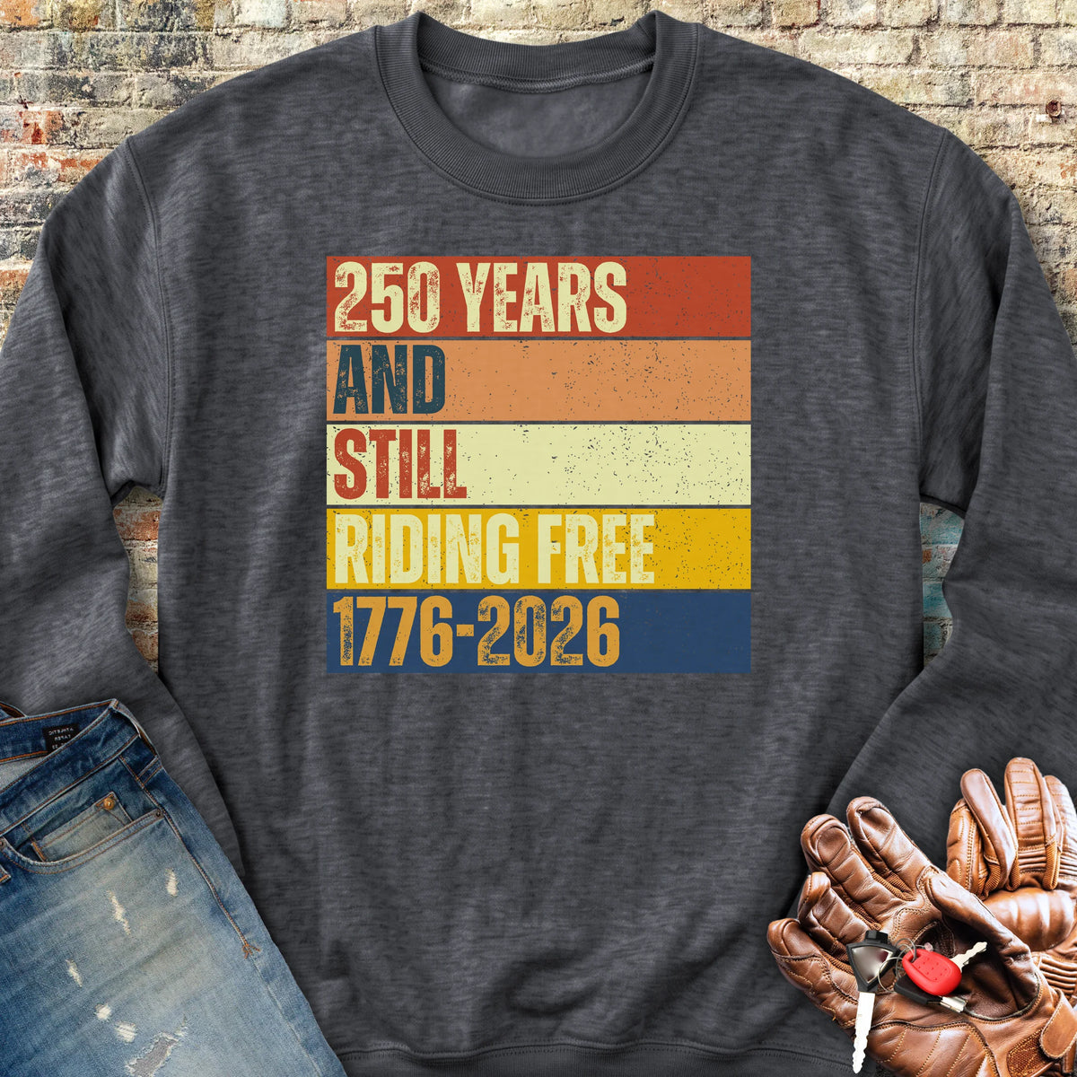 250 Years Block Sweatshirt - Dark Heather