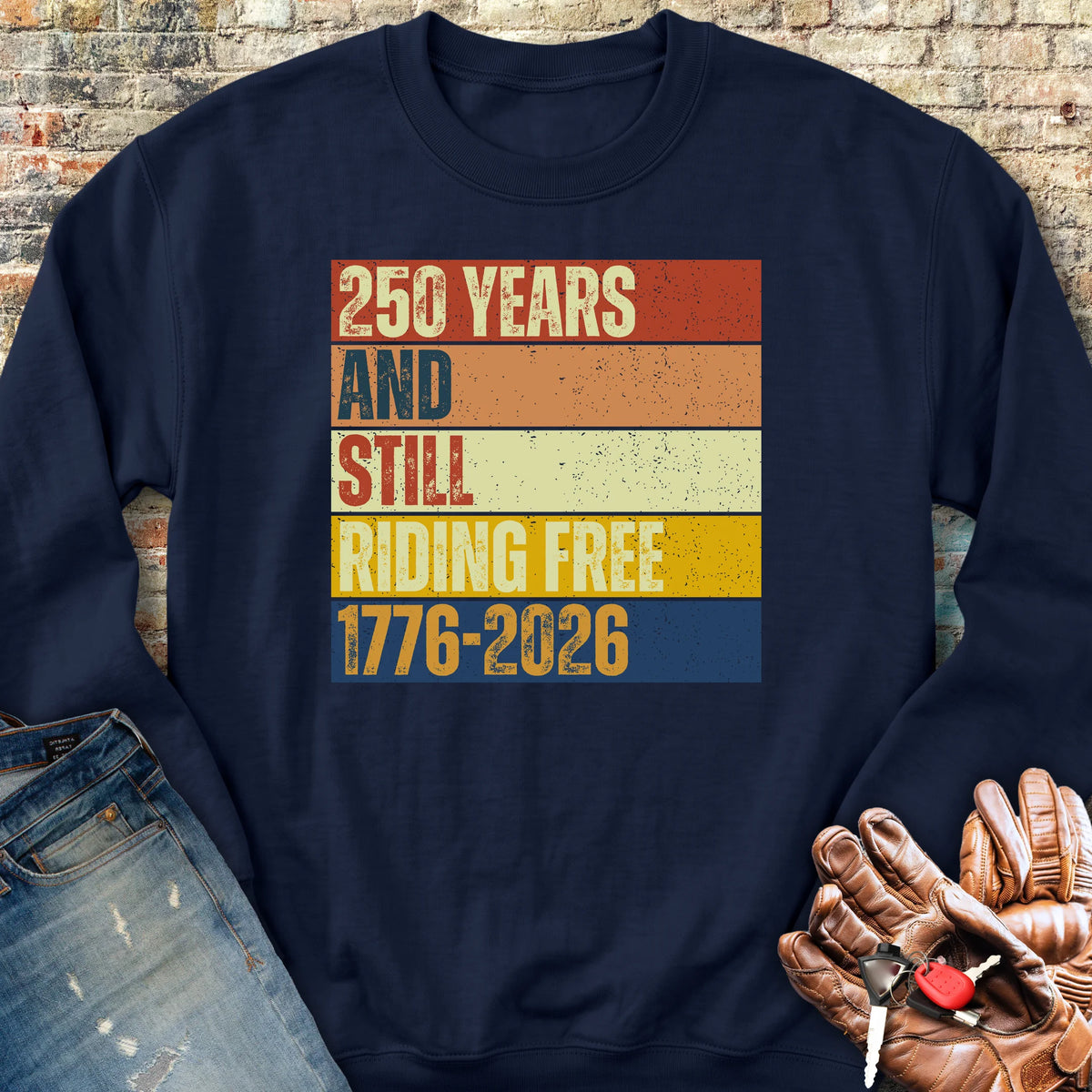 250 Years Block Sweatshirt - Navy
