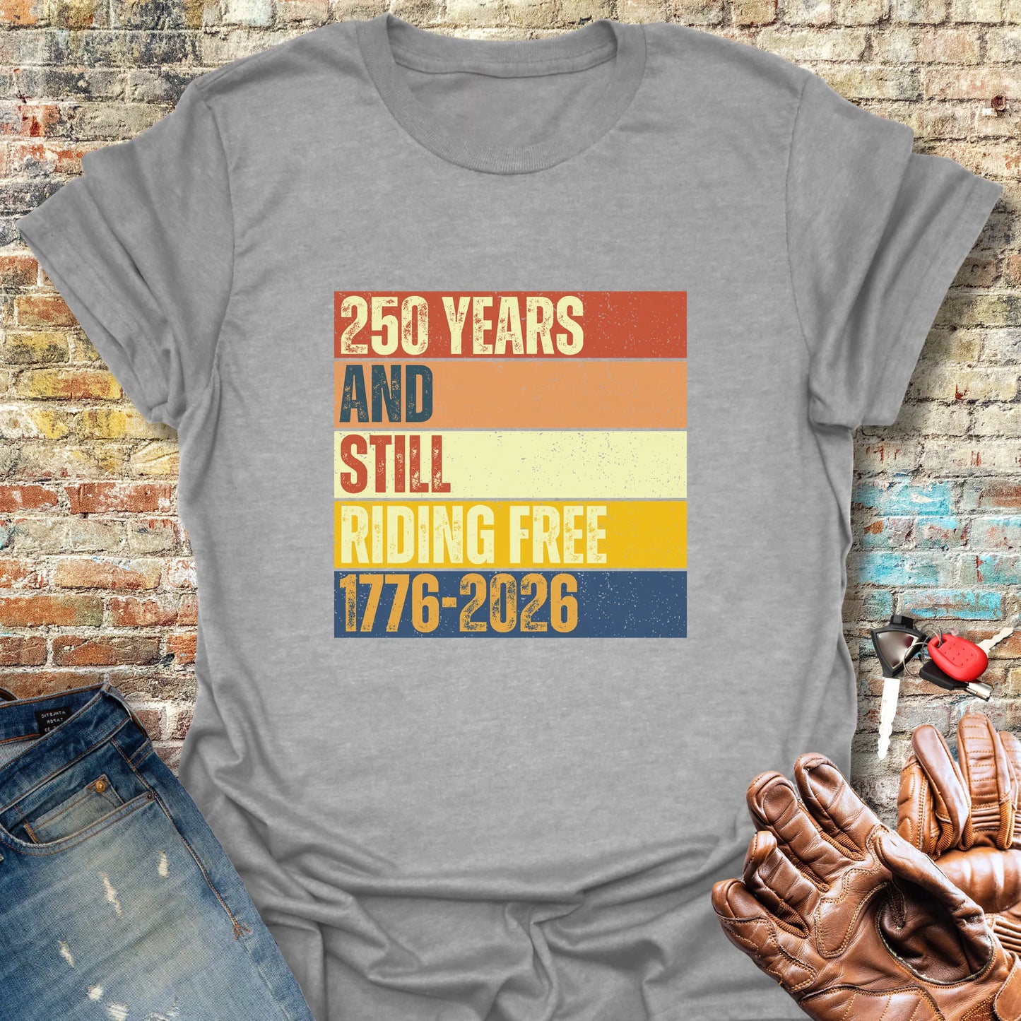 250 Years Block T-Shirt - Sport Grey