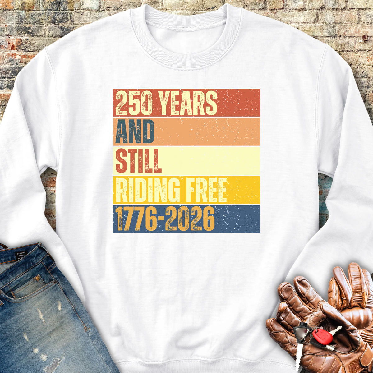 250 Years Block Sweatshirt - White