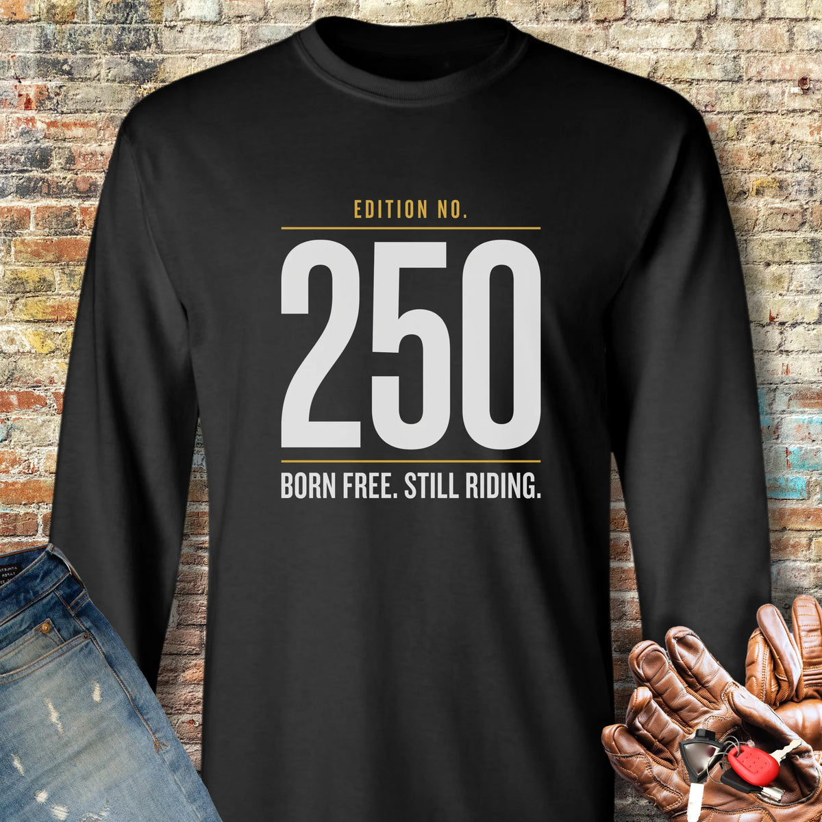 250th Edition Long Sleeve T-Shirt - Black