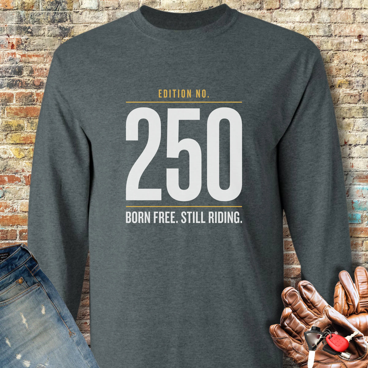 250th Edition Long Sleeve T-Shirt - Dark Heather