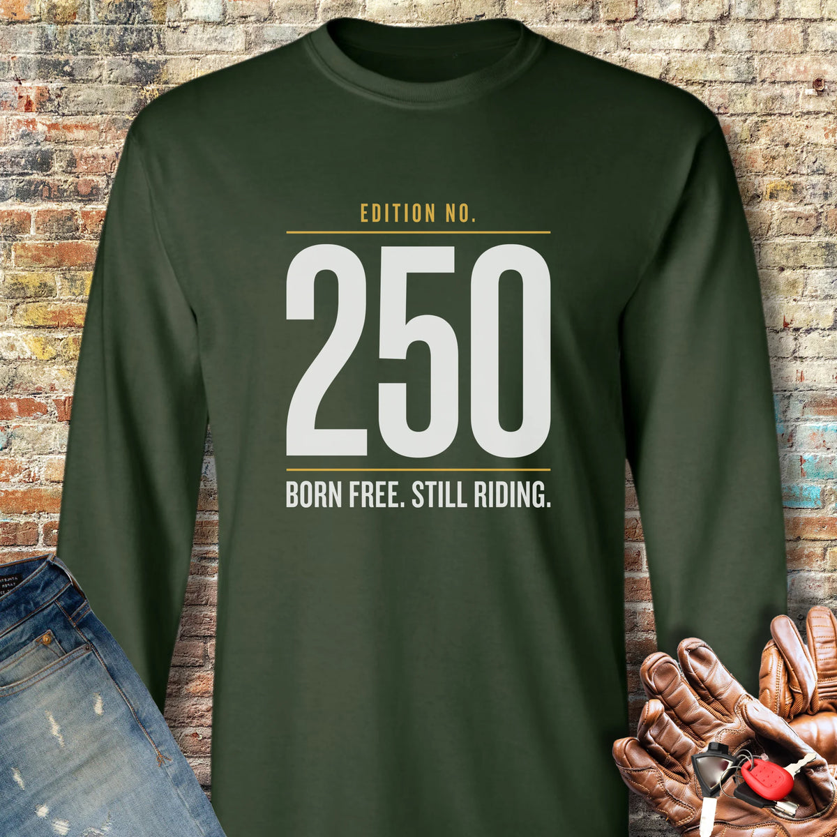 250th Edition Long Sleeve T-Shirt - Forest Green