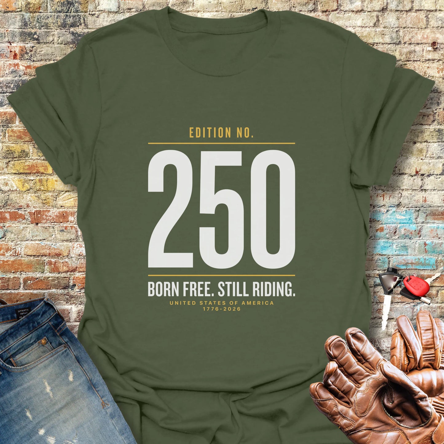 250th Edition T-Shirt - Military Green